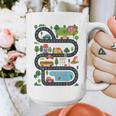 On Back Tired Dads Club Car Race Track On Dad Daddy Graphic Print Coffee Mug On Back Tired Dads Club Car Race Track On Dad Daddy Graphic Print Coffee Mug