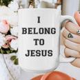 I Belong To Jesus Christian Gym Apparel Christian Dad Graphic Print Coffee Mug