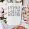 Blue & Grey Class Of 2018 Senior GraduationShirt Graphic Print Coffee Mug