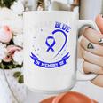 Blue In Memory Of Grandson Colon Cancer Awareness Shirts Premium Graphic Print Coffee Mug
