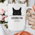 Cat Judging You Silently Cat Mom Dad Premium Tri-Blend Graphic Print Coffee Mug