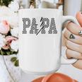 Checkered Papa Lightning Bolt Fathers Day Dad Grandpa Graphic Print Coffee Mug