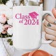 Class Of 2024 Pink For Girls And Women Graduation Graphic Print Coffee Mug