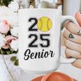 Class Of 2025 Softball Senior Graduation Graduate Women Graphic Print Coffee Mug