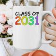 Class Of 2031 Pre-K -12th Grade Hand Prints Space Graduation Graphic Print Coffee Mug