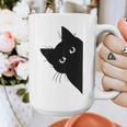 Curious Cat Peeking Sneaky Cat Cat Mom Cat Dad Graphic Print Coffee Mug Curious Cat Peeking Sneaky Cat Cat Mom Cat Dad Graphic Print Coffee Mug