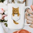 Cute Tabby Cat Pocket Cat Mom Cat Dad Cat Lover Graphic Print Coffee Mug Cute Tabby Cat Pocket Cat Mom Cat Dad Cat Lover Graphic Print Coffee Mug