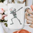 Dabbing Skeleton Nurse Halloween Graduation Graphic Print Coffee Mug