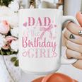 Dad Of The Birthday Girl Bow Cute Pink Matching Family Party Graphic Print Coffee Mug