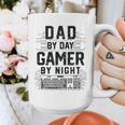 Dad By Day Gamer By Night Father's Day Gaming Graphic Print Coffee Mug