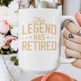 Dad Grandpa Retirement The Legend Has Retired 2026 Men Graphic Print Coffee Mug