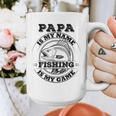 Dad Is My Name Fishing Is My Game Loves Fishing Graphic Print Coffee Mug