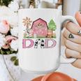 Dad Pink Farm Animal Birthday Kids Matching Family Graphic Print Coffee Mug Dad Pink Farm Animal Birthday Kids Matching Family Graphic Print Coffee Mug