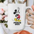 Disney Mickey Mouse Peace Out Totally Retro Graduation Graphic Print Coffee Mug
