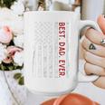Distressed US American Flag Father Shirt Best Dad Ever Graphic Print Coffee Mug