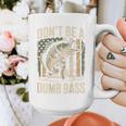 Don't Be A Dumb Bass Fish Camo American Flag Dad Jokes Graphic Print Coffee Mug Don't Be A Dumb Bass Fish Camo American Flag Dad Jokes Graphic Print Coffee Mug