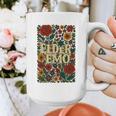 Elder Emo Floral Gothic Vintage Nostalgia Premium Tri-Blend Graphic Print Coffee Mug