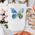 Frutiger Aero Aesthetic Butterfly Computer Fishes Scenery Raglan Baseball Tee Graphic Print Coffee Mug