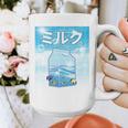 Frutiger Aero Aesthetic Tech Kawaii Milk Underwater Fishes Graphic Print Coffee Mug