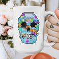 Frutiger Aero Aesthetic Tech Skull Computer Fishes Raglan Baseball Tee Graphic Print Coffee Mug