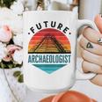 Future Archaeologist Pyramid Archaeology Student Graduation Graphic Print Coffee Mug