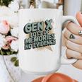 Gen X Lots Of Memories No Evidence Nostalgia Throwback Quote Premium Tri-Blend Graphic Print Coffee Mug