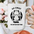 Go Away I'm Introverting Cat With Coffee Graphic Print Coffee Mug Go Away I'm Introverting Cat With Coffee Graphic Print Coffee Mug