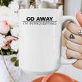 Go Away I'm Introverting Graphic Print Coffee Mug Go Away I'm Introverting Graphic Print Coffee Mug