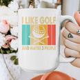 I Like Golf And Maybe 3 People Introvert Raglan Baseball Tee Graphic Print Coffee Mug