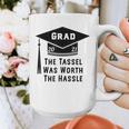 Grad 2021 Graduation Tassel Was Worth The Hassle Graphic Print Coffee Mug