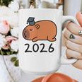 Grad Class Of 2026 Capybara Graduation Graduated Kids Graphic Print Coffee Mug