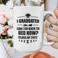 I Graduated Can I Go Back To Bed Class Of 2022 Graduation Graphic Print Coffee Mug
