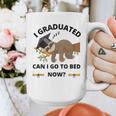 I Graduated Can I Go Back To Bed Sloth Graduation Cap Graphic Print Coffee Mug