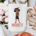 Graduation Woman Tshirt Black Melanin Masters Degree Graphic Print Coffee Mug