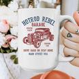 Hotrod Rebel Automotive Nostalgia Old Car Distressed Graphic Print Coffee Mug