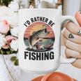 Id Rather Be Fishing Largemouth Bass Fish Dad Jokes Graphic Print Coffee Mug