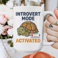 Introvert Mode Activated Low Social Battery Box Turtle Graphic Print Coffee Mug Introvert Mode Activated Low Social Battery Box Turtle Graphic Print Coffee Mug