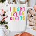 Introvert I Want To Be Alone Retro Wavy Graphic Print Coffee Mug Introvert I Want To Be Alone Retro Wavy Graphic Print Coffee Mug