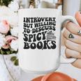 Introvert But Willing To Discuss Spicy Books Graphic Print Coffee Mug Introvert But Willing To Discuss Spicy Books Graphic Print Coffee Mug