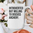 Introverted Archer Archery Introvert Graphic Print Coffee Mug Introverted Archer Archery Introvert Graphic Print Coffee Mug