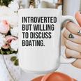 Introverted Boater Boating Introvert Graphic Print Coffee Mug