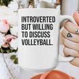 Introverted Volleyball Player Volleyball Introvert Graphic Print Coffee Mug Introverted Volleyball Player Volleyball Introvert Graphic Print Coffee Mug