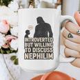 Introverted But Willing To Discuss Nephilim Tee Graphic Print Coffee Mug