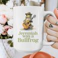 Jeremiah Was A Bullfrog A Classic Rock Nostalgia Trip Premium Tri-Blend Graphic Print Coffee Mug Jeremiah Was A Bullfrog A Classic Rock Nostalgia Trip Premium Tri-Blend Graphic Print Coffee Mug