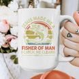 Jesus Made Fisher Man Christian Fishing Bass Fish Dad Graphic Print Coffee Mug