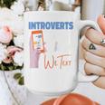 We Just Text Introvert For Quiet People Raglan Baseball Tee Graphic Print Coffee Mug We Just Text Introvert For Quiet People Raglan Baseball Tee Graphic Print Coffee Mug