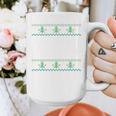 I Just Want To Go Home Ugly Anti Christmas Sweater Introvert Graphic Print Coffee Mug