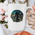 Just Me And My Yeti Retro Sunset Mountain Hiking Introvert Graphic Print Coffee Mug