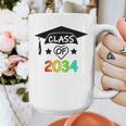 K -12th Grade Hand Prints Space Graduation Class Of 2034 Graphic Print Coffee Mug