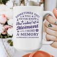 Know The Value Of A Moment Memory Alzheimer's Awareness Day Graphic Print Coffee Mug Know The Value Of A Moment Memory Alzheimer's Awareness Day Graphic Print Coffee Mug